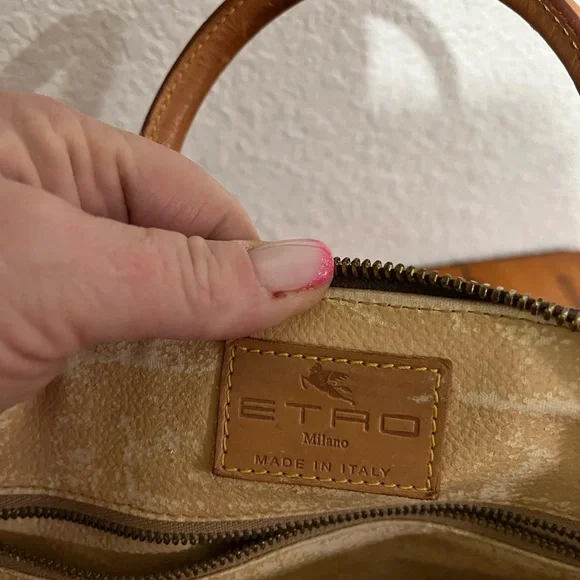 Etro Brown Paisley Satchel and Wallet - Picture 4 of 9